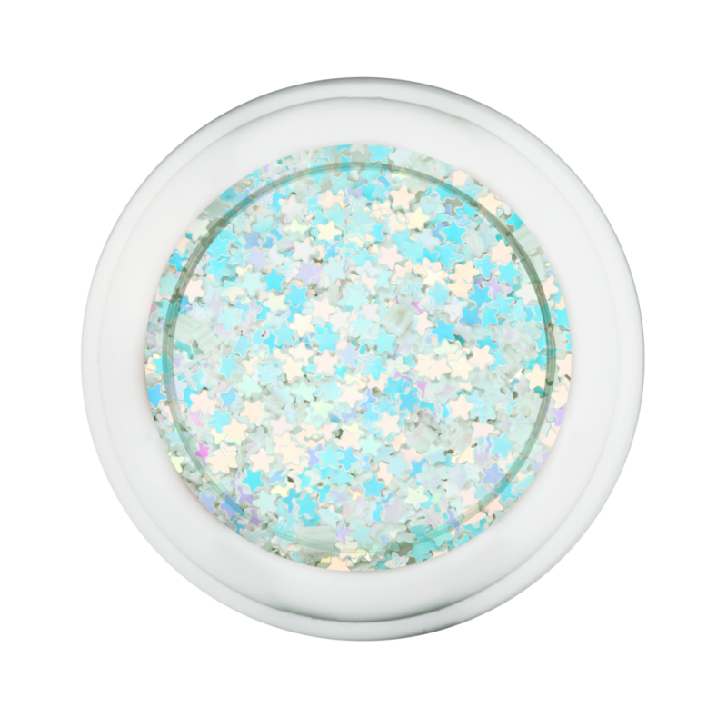 Cre8tion Nail Art Designed Confetti Glitter, 023, Star 2mm, 0.5oz, 1101-0464 BB 